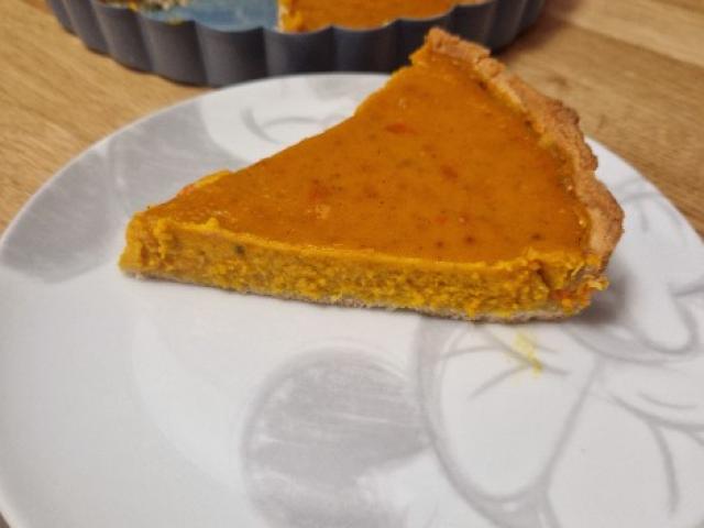 Tarte à la citrouille cannelle et vanille    pour l'automne / Pumpkin pie 